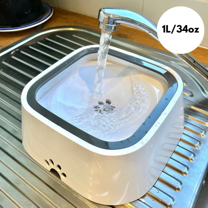 Fluffy Tailâ„¢ Zero Splash Dog Water Bowl